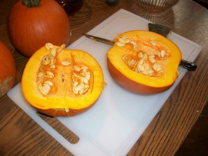 Pumpkins to clean